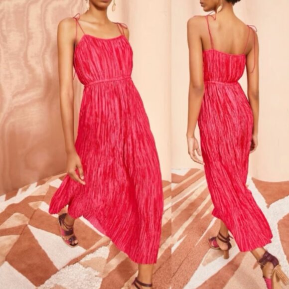 Ulla Johnson Dresses & Skirts - ✨ Ulla Johnson Orla Dress | Size 12 | Romantic Plissé Satin ✨